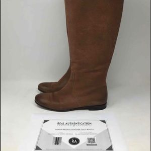Prada Brown Leather Boots
